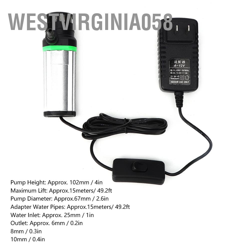 Có thể bán buôn Máy bơm nước mini 12V Chu kỳ làm mát DC Chìm Micro Di động Gia đình CN Cắm 220V Westvirginia058 Hàng giao ngay