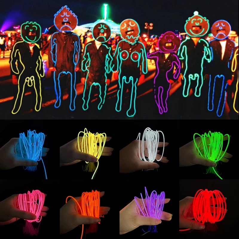 OSIDEN Dây đèn neon trang trí bên trong xe hơi nhiều màu sắc tiện dụng