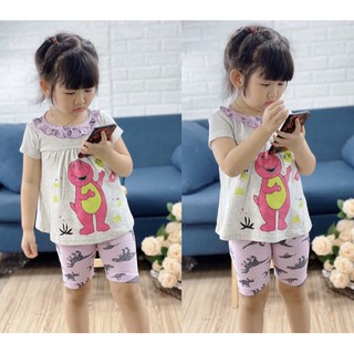 Bộ lửng cotton cho bé gái