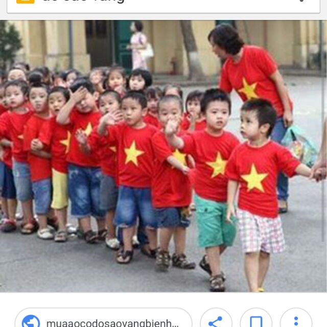 Áo sao vàng ngắn tay bé gái/ trai