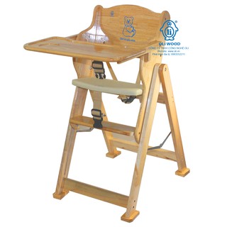Ghế ăn dặm cho bé gỗ tự nhiên misa 685