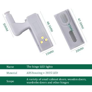 Đèn LED gắn bản lề tủ quần áo