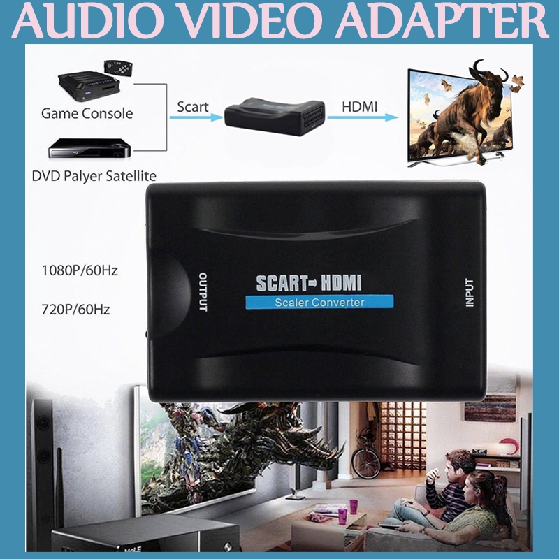 Đầu Chuyển Đổi Từ Scart Sang Hdmi Mhl Cho Tv 1080p Hd