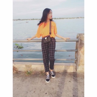 Quần plaid pants caro
