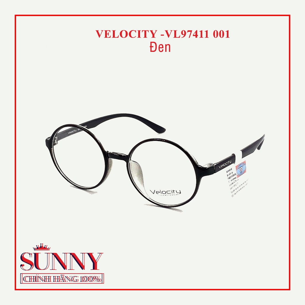Gọng kính nam nữ thời trang Velocity VL97411 nhiều màu chính hãngg