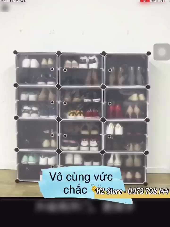 Xả kho tủ giày nhựa lắp ghép đa năng 2-12 ngăn nhỏ( Bán lỗ thanh lý kệ giày ) | BigBuy360 - bigbuy360.vn