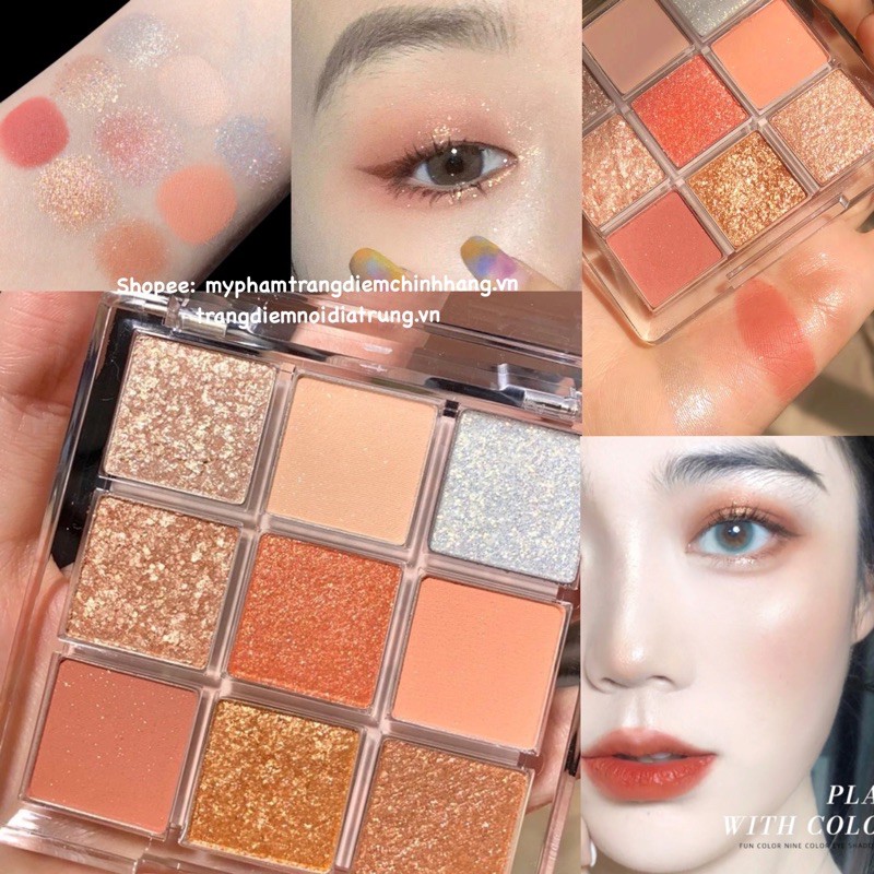 Phấn Mắt Lì Nhũ Nhẹ Trang Điểm Ngọt Ngào, Tự Nhiên, Đáng Yêu Dupe 3CE  Makeup Eyeshadow