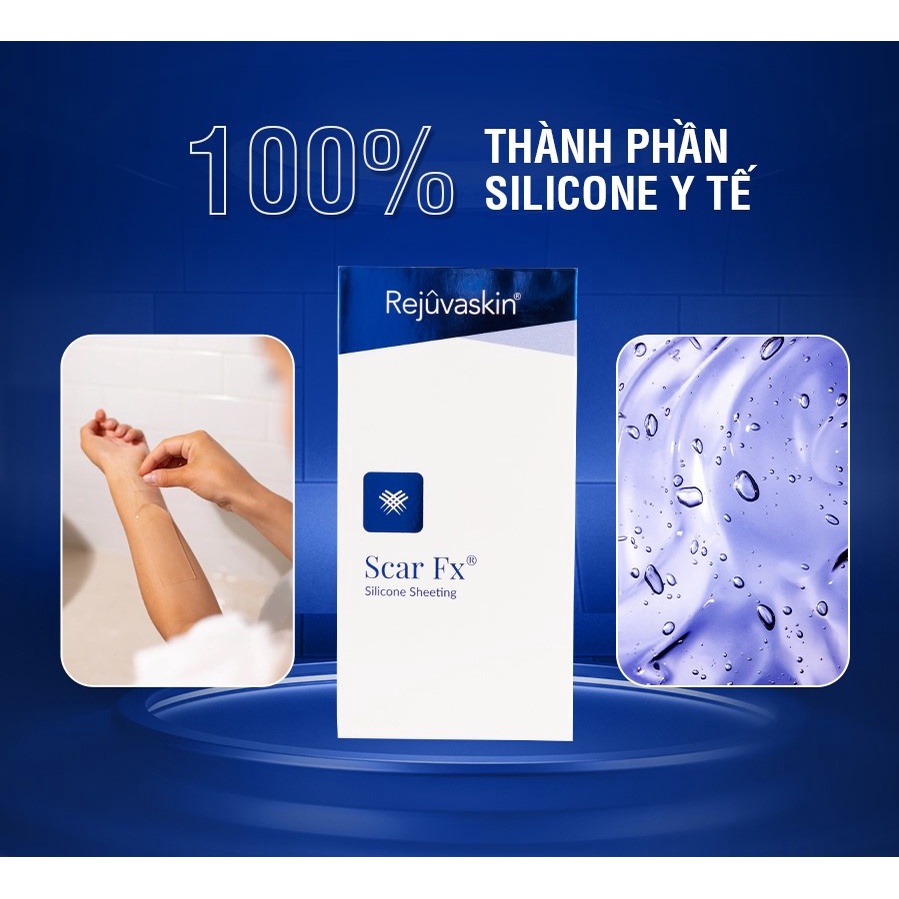 Miếng Dán Ngăn Ngừa Và Ép Sẹo Lồi / Phì Đại Scar FX 2.5x2.5 của Rejuvaskin