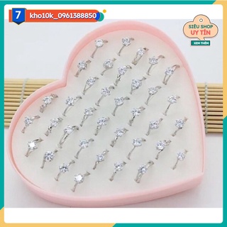 Hộp nhẫn mỹ ký 36 chiếc sáng đẹp nhẫn thời trang 191k