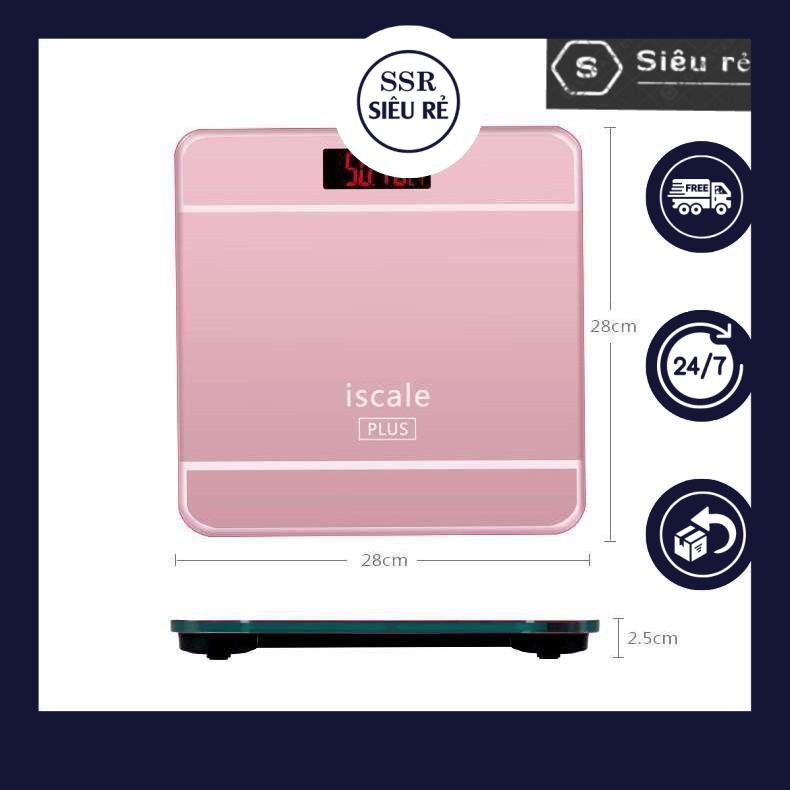 Cân Điện Tử SSR ISCALE 180KG Cân Sức Khỏe Dùng Cho Gia ĐÌnh Cao Cấp (PD7395)