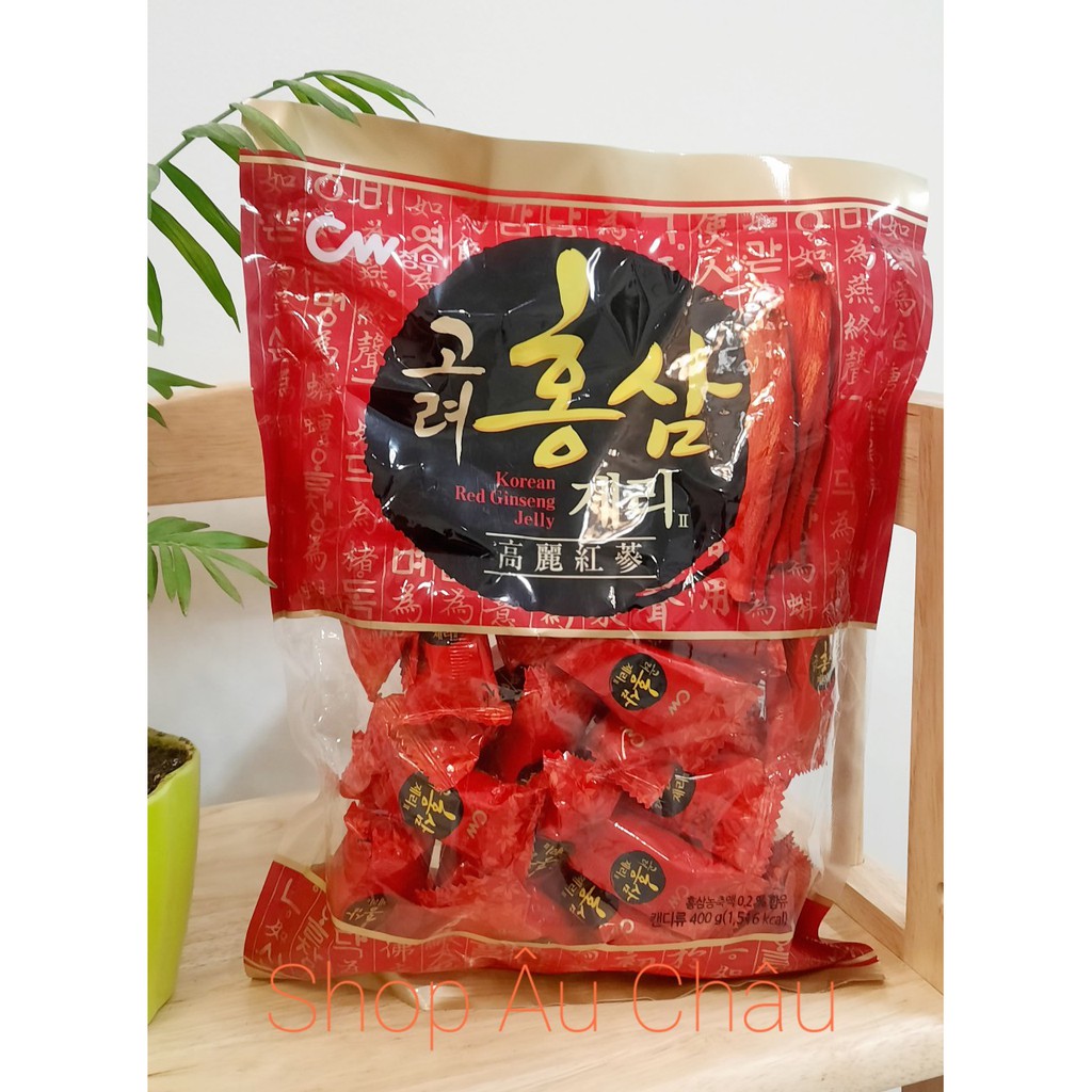 KẸO HỒNG SÂM CW MỀM HÀN QUỐC 400GR ÍT NGỌT– KOREAN RED GINSENG JELLY