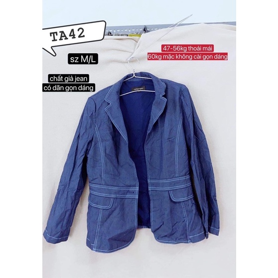 áo khoác vest giả jean