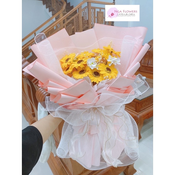 Bó Hoa Hướng Dương Mix Hoa Khô