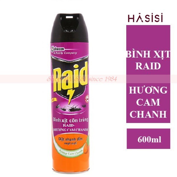 Bình Xịt Côn Trùng RAID - 600ml