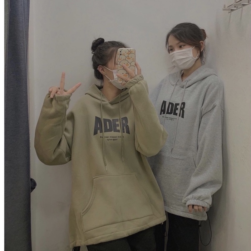 Áo Hoodie Ader PEONYB Nữ [FREESHIP]  Sweater nỉ form rộng tay bồng, kiểu dáng trẻ trung bánh bèo cá tính Ulzzang