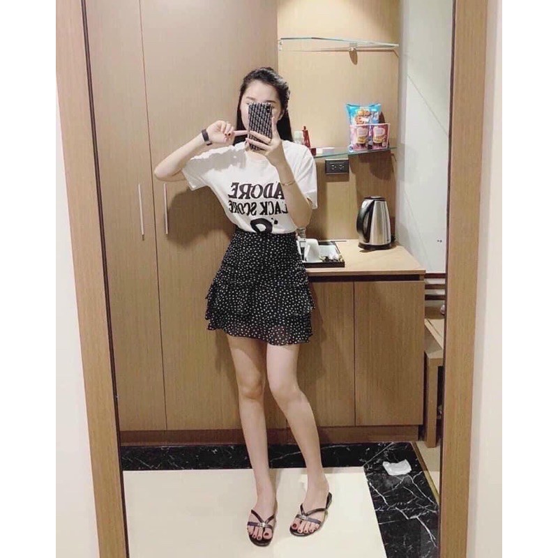 Chân Váy Chấm Bi Nhún | BigBuy360 - bigbuy360.vn