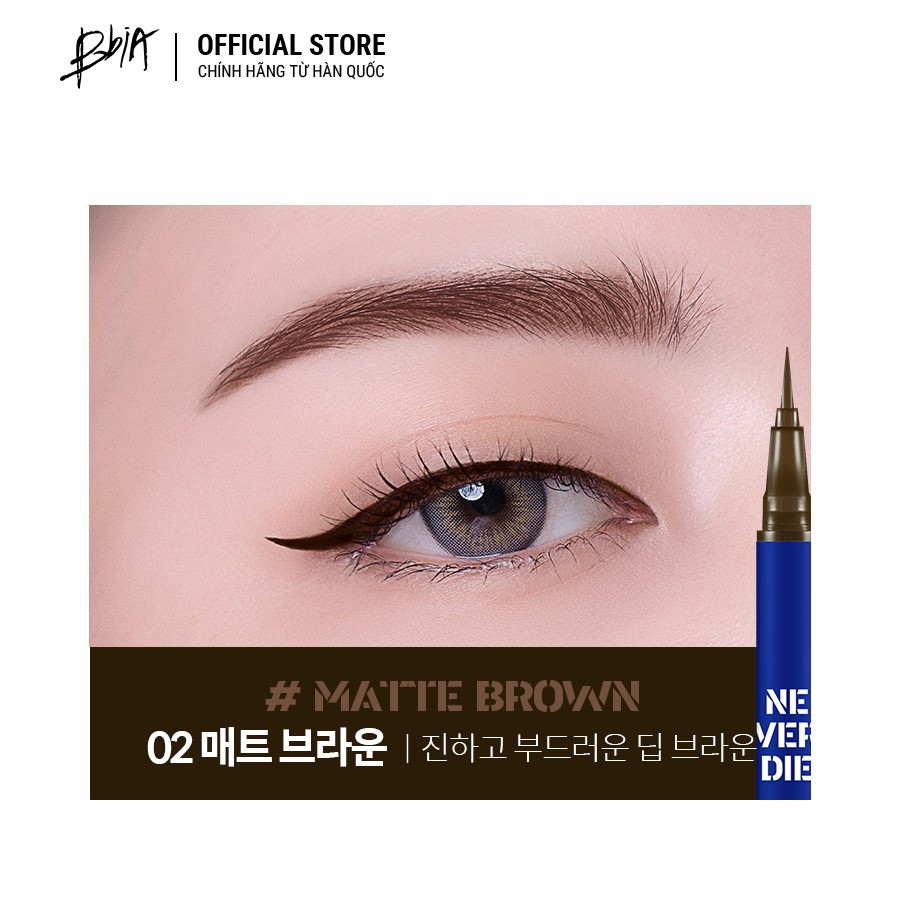Kẻ mắt Never Die Brush Eyeliner (2 màu) 0.4g - Bbia Official Store | BigBuy360 - bigbuy360.vn