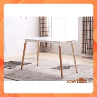 Bàn ăn chân gỗ nhập khẩu