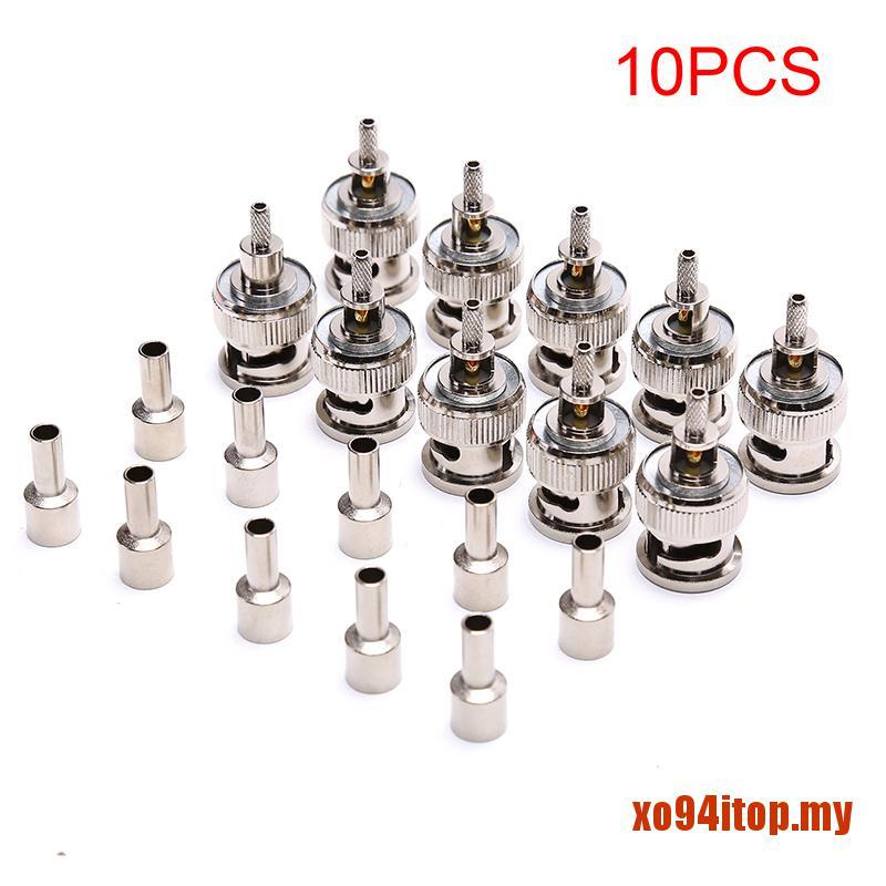 Set 10 Đầu Nối Dây Cáp Bnc 50 Ohm