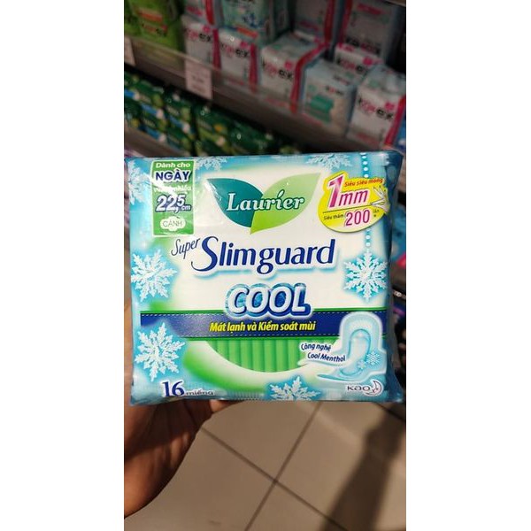 Băng vệ sinh Lauriel super slimguard kháng khuẩn 22,5 cm