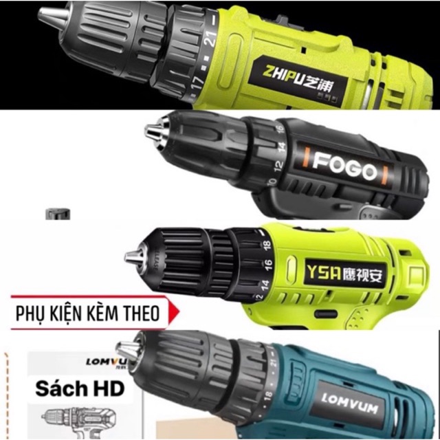 Máy Khoan Tay Bắt Vít - Dùng Pin 12V