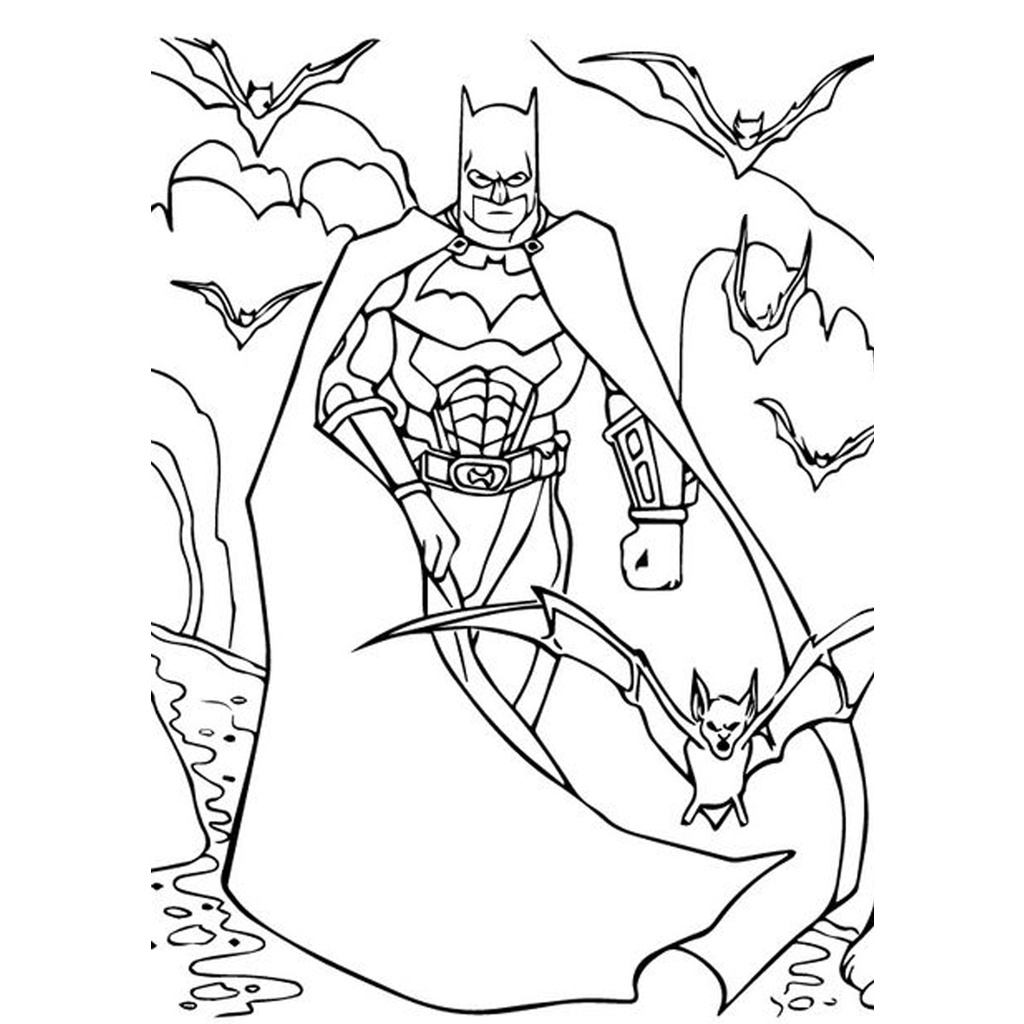 Bộ  Tranh tô màu sáp, màu nước SIÊU ANH HÙNG cho bé tập tô sáng tạo khổ A4