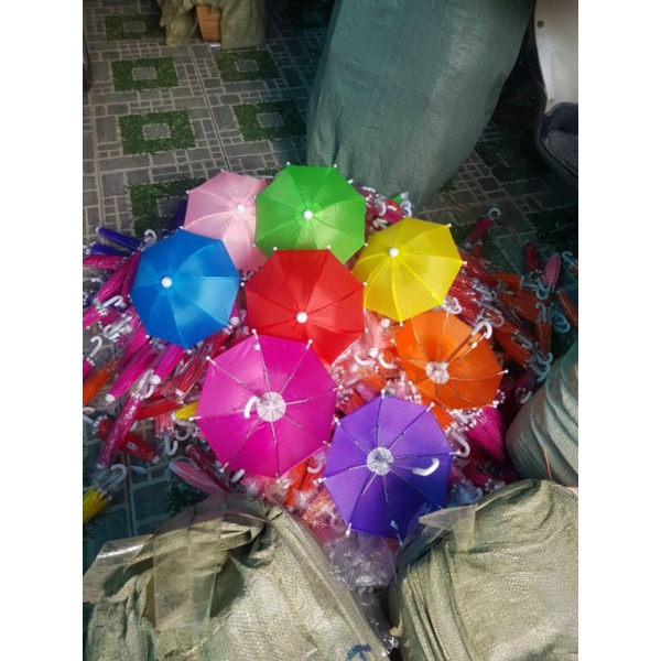 Dù mini che điện thoại cho xe máy