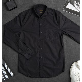 Áo sơ mi nam cao cấp 2020,100% cotton ,màu đen