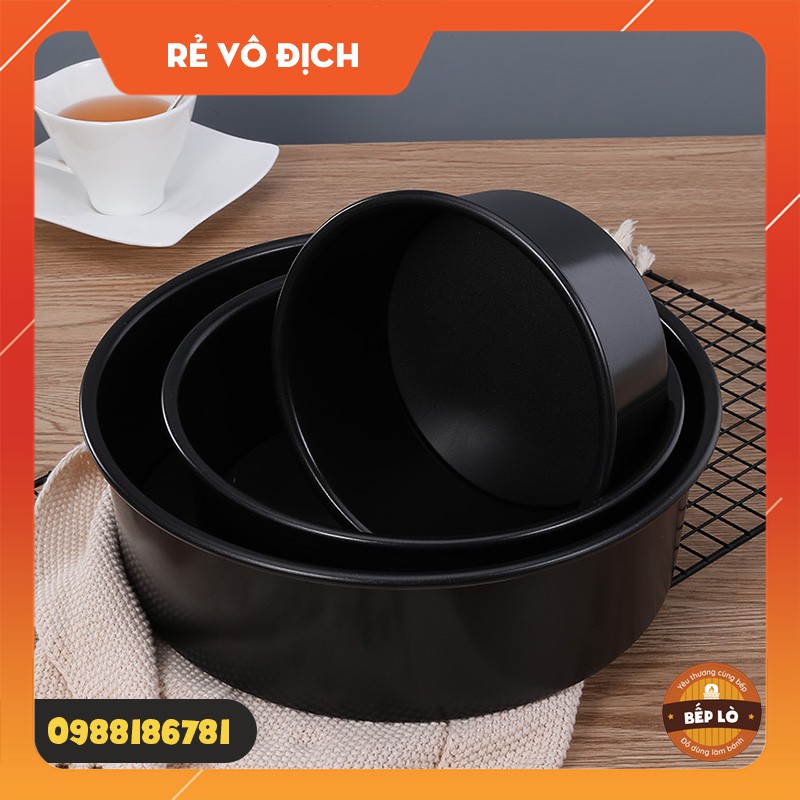 Khuôn tròn nướng bánh chống dính đế liền SIÊU ĐẸP 4 inch 5 inch 6 inch (HÀNG MỚI VỀ)