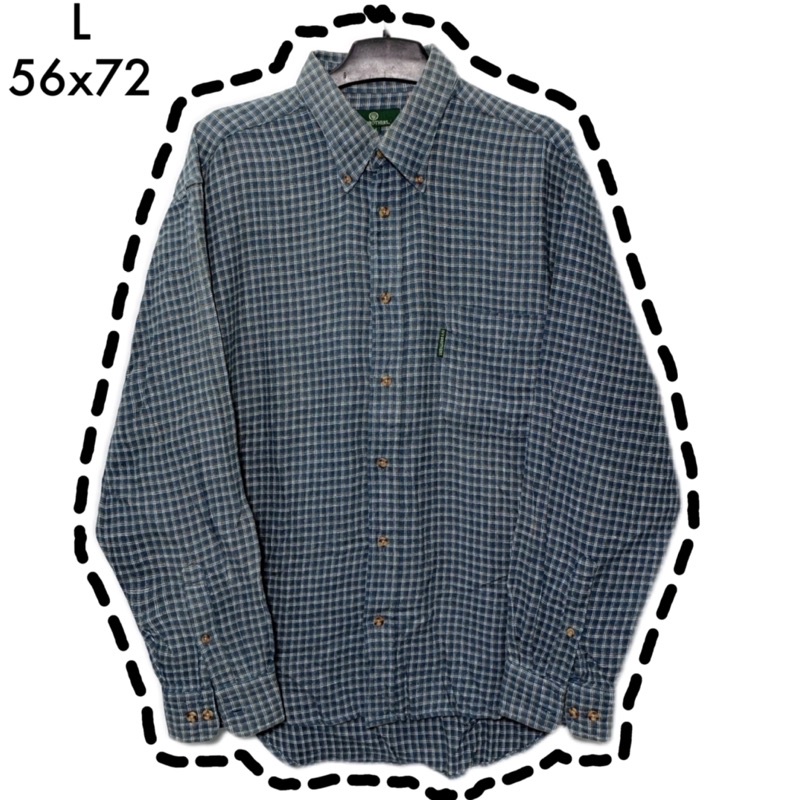 Áo sơ mi flannel sọc caro 2hand chuẩn Mỹ