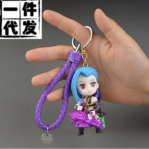 Mô hình móc khóa Jinx Chibi LOL - Mô hình Liên Minh Huyền Thoại