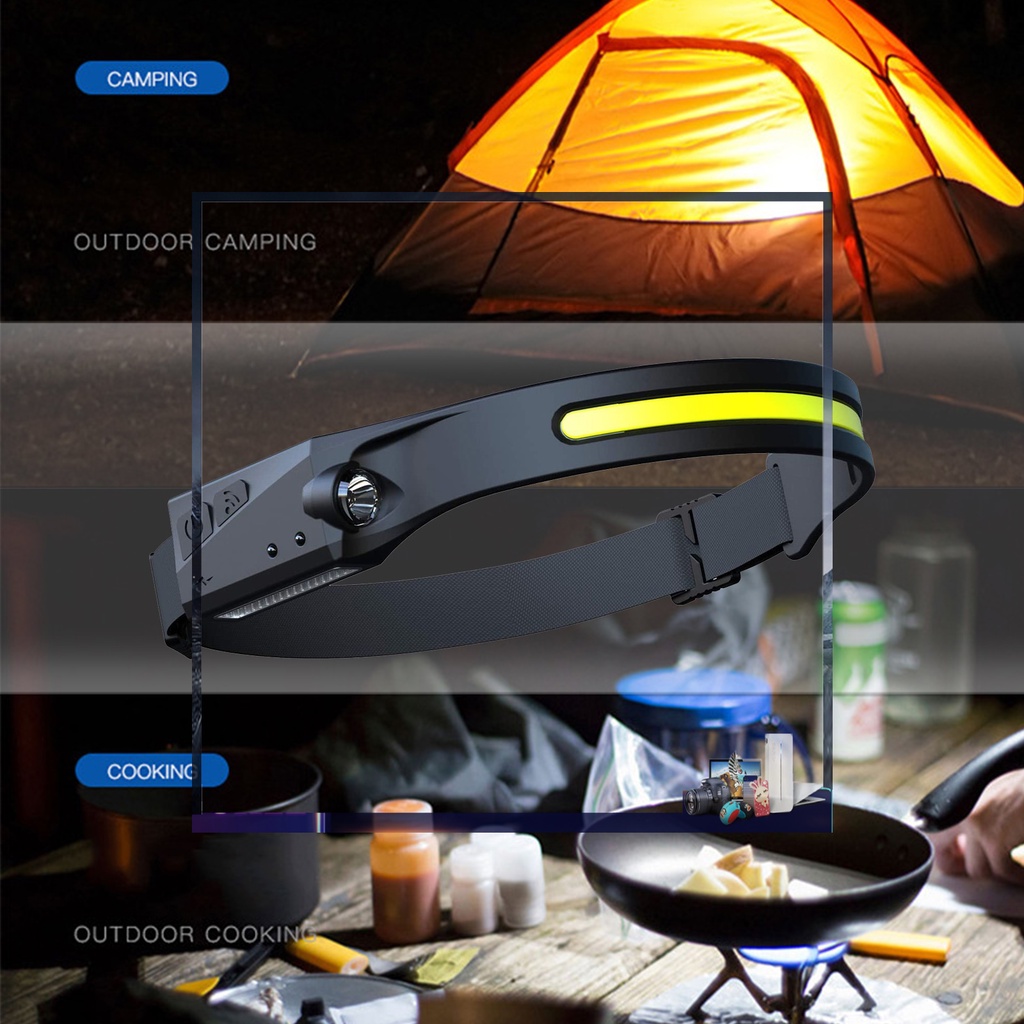 Đèn LED đeo trán chống thấm nước 350lm