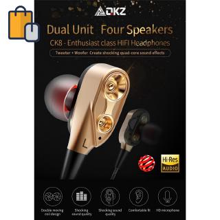 Tai Nghe Nhét Tai Âm Thanh Siêu Trầm Qkz Ck8