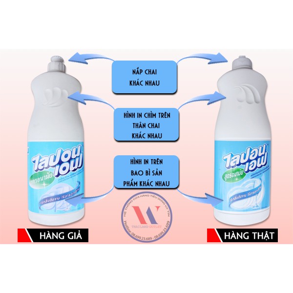 [Hàng chính hãng] Nước rửa chén bát, ly tách Lipon F 800ml - Nhập khẩu Thái Lan (Phân phối bởi Hando)