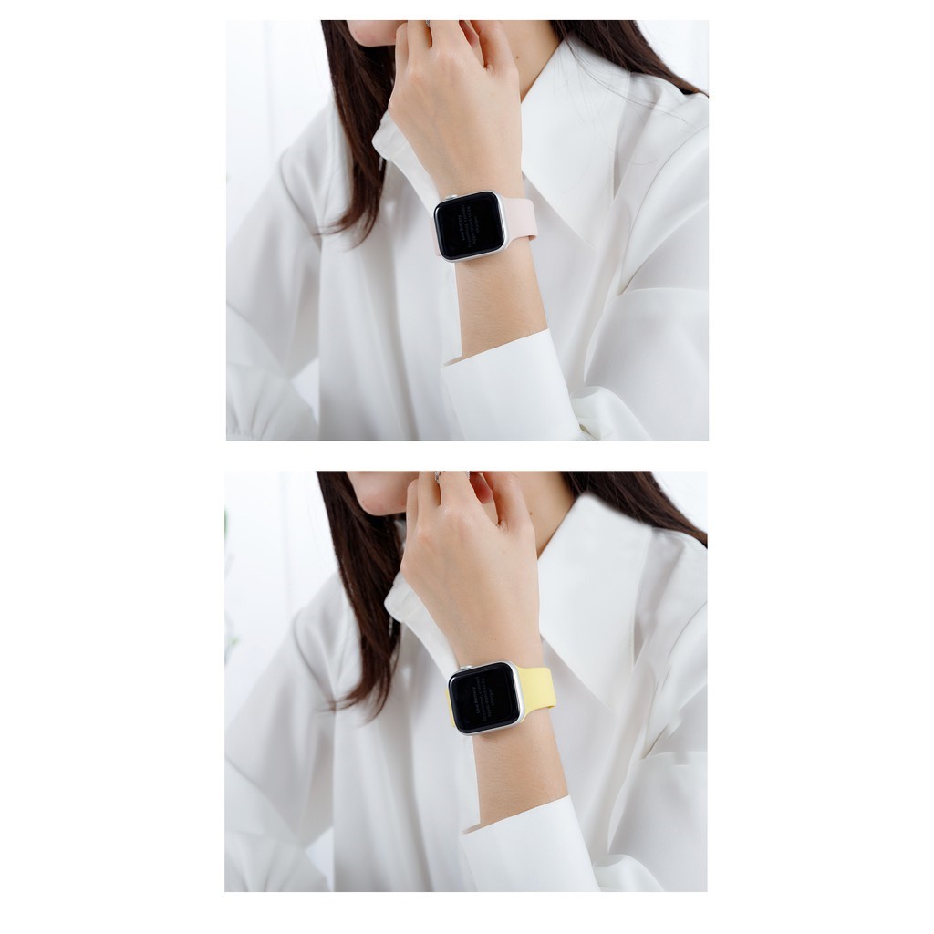 Dây cao su đồng hồ thông minh apple watch thích hợp với tất cả các dòng T500 W6 W26