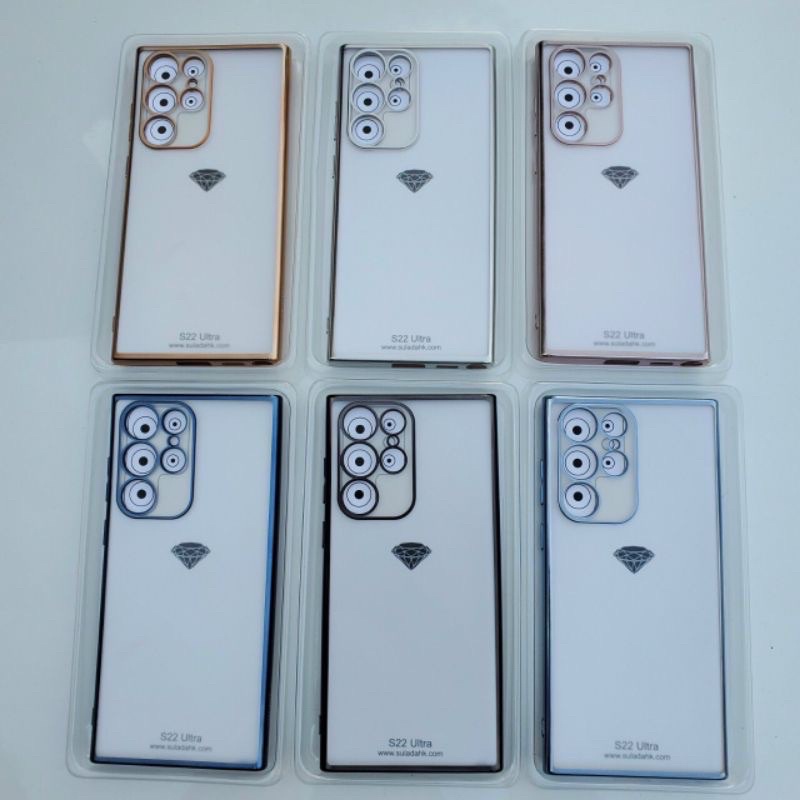 Ốp lưng Sulada nhám viền màu cho Samsung S22, S22 Plus, S22 Ultra chống Vân tay siêu đẹp