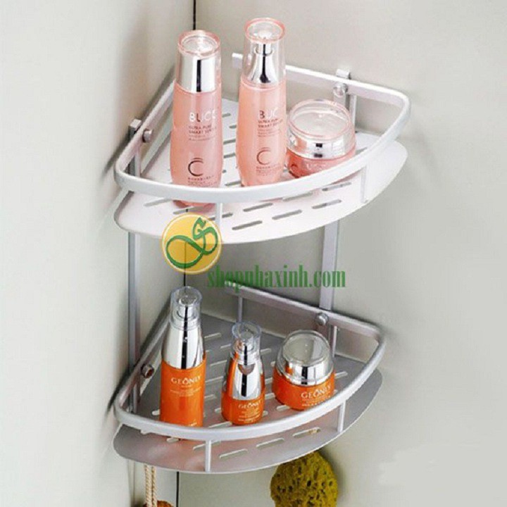 Kệ Góc Treo Nhà Tắm 2 Tầng