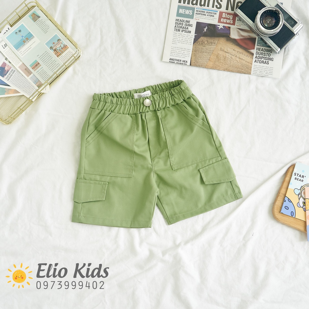 Quần đùi kaki, quần short kaki cho bé trai kaki phong cách hàn quốc từ 6kg- 22kg QK14