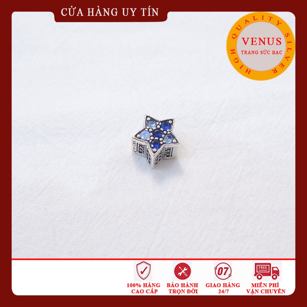 [Charm bạc 925 cao cấp] Charm bạc ngôi sao xanh- Mã sản phẩm VENUSAOB