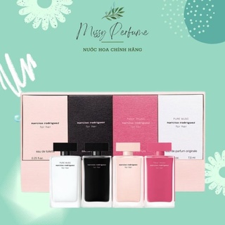 Set nước hoa hermes mini, set dior 7.5ml, narciso nước hoa mini nữ