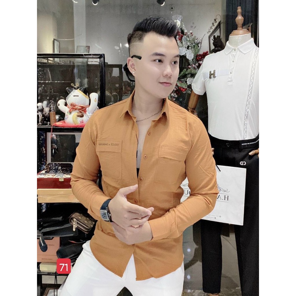 Áo Sơ Mi Nam Dài Tay 🔵 𝐅𝐑𝐄𝐄 𝐒𝐇𝐈𝐏 🔵 Sơ Mi Nam Vải Lụa Co Giãn Hàng Quảng Châu Thời Trang Hpfashion - Asmnhp014 | BigBuy360 - bigbuy360.vn