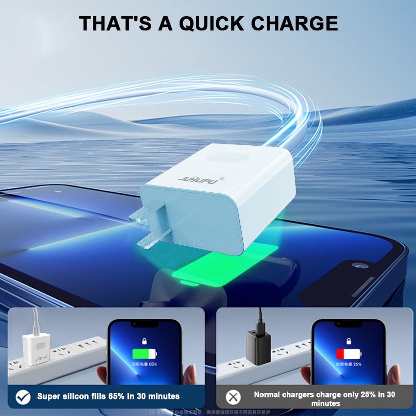 Củ sạc nhanh 100W FENGZHI U100C cổng USB kèm cáp sạc nhanh Type C 6A tương thích rộng cho các dòng điện thoại Android