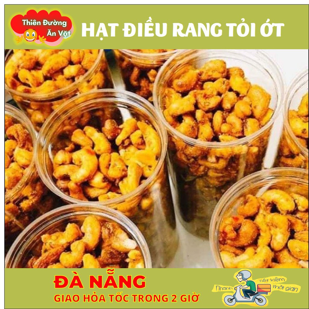 Hạt điều rang tỏi ớt 500G - Hàng loại 1 - Đồ ăn vặt | BigBuy360 - bigbuy360.vn