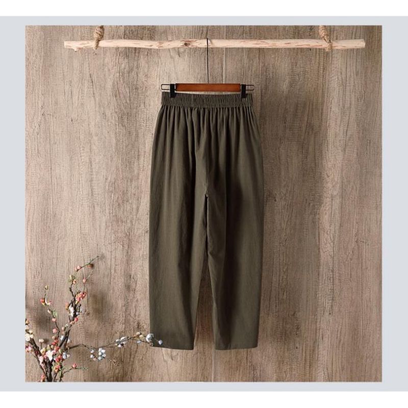 Quần baggy đũi cạp chun vải đẹp