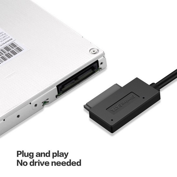 Cáp Chuyển Đổi SATA DVD Laptop To USB 2.0 Gắn Ngoài