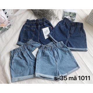[SIÊU RẺ] QUẦN ĐÙI JEAN NỮ TRƠN LƯNG THUN [Từ Size S đến Bigsize] LƯNG CAO ULZZANG