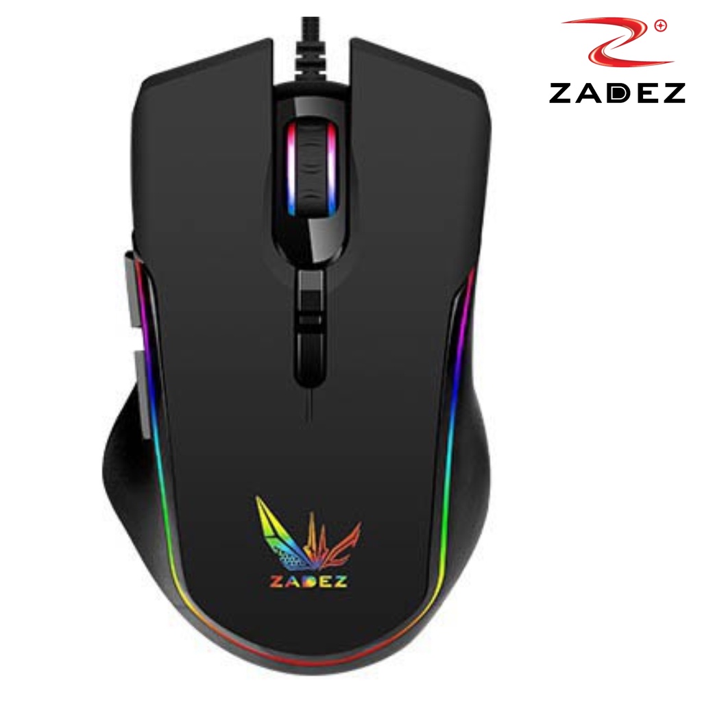 Chuột Gaming ZADEZ G156M 7200DPI, 4 Mức DPI, 7 Phím Chức Năng, Đèn LED RGB - Hàng Chính Hãng