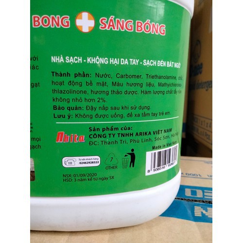 Nước Lau Sàn Bạc Hà Thái Plus 3600ml - Nước Lau Sàn Tinh Dầu Bạc Siêu Thơm, Siêu Sạch 3600ml