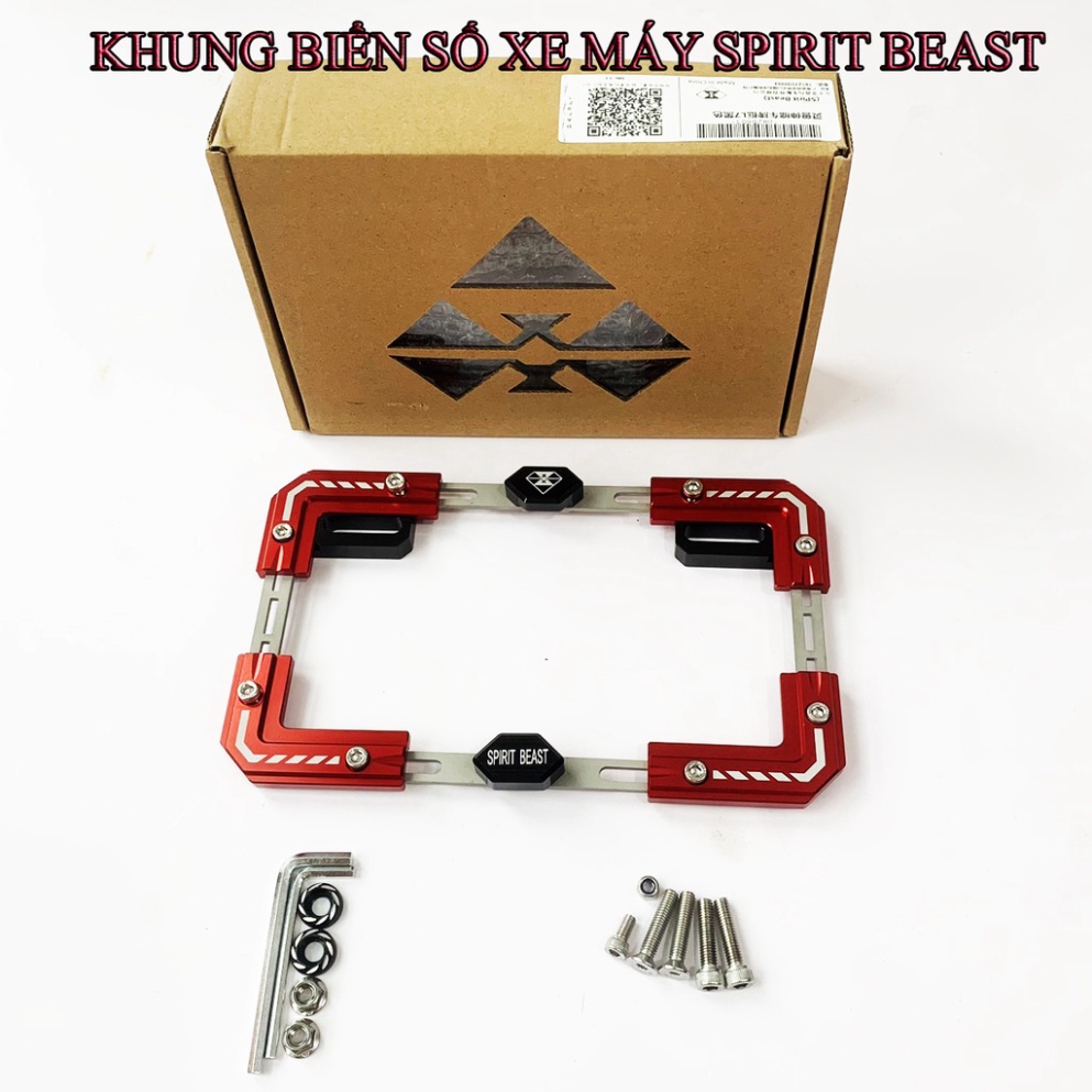 Khung Biển Số Xe Máy Spirit Beast Chính Hãng