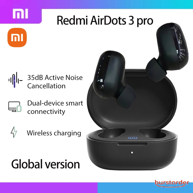 Tai Nghe Chơi Game Airdots Pro 3 Xiaomi Airdots S Tws Redmi Airdots Pro3 Kết Nối Bluetooth 5.0 Kèm Mic